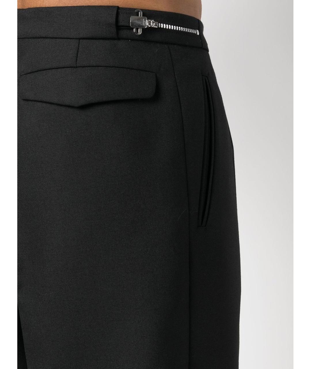 MAISON MARGIELA Черные хлопковые прямые брюки, фото 5
