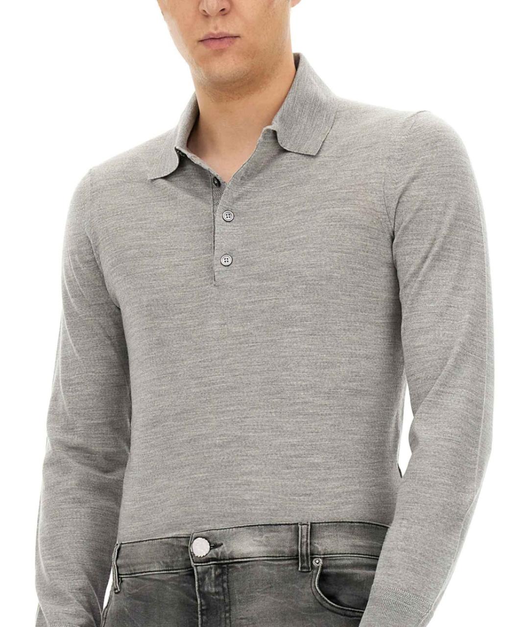 TOM FORD Серый шерстяной джемпер / свитер, фото 5