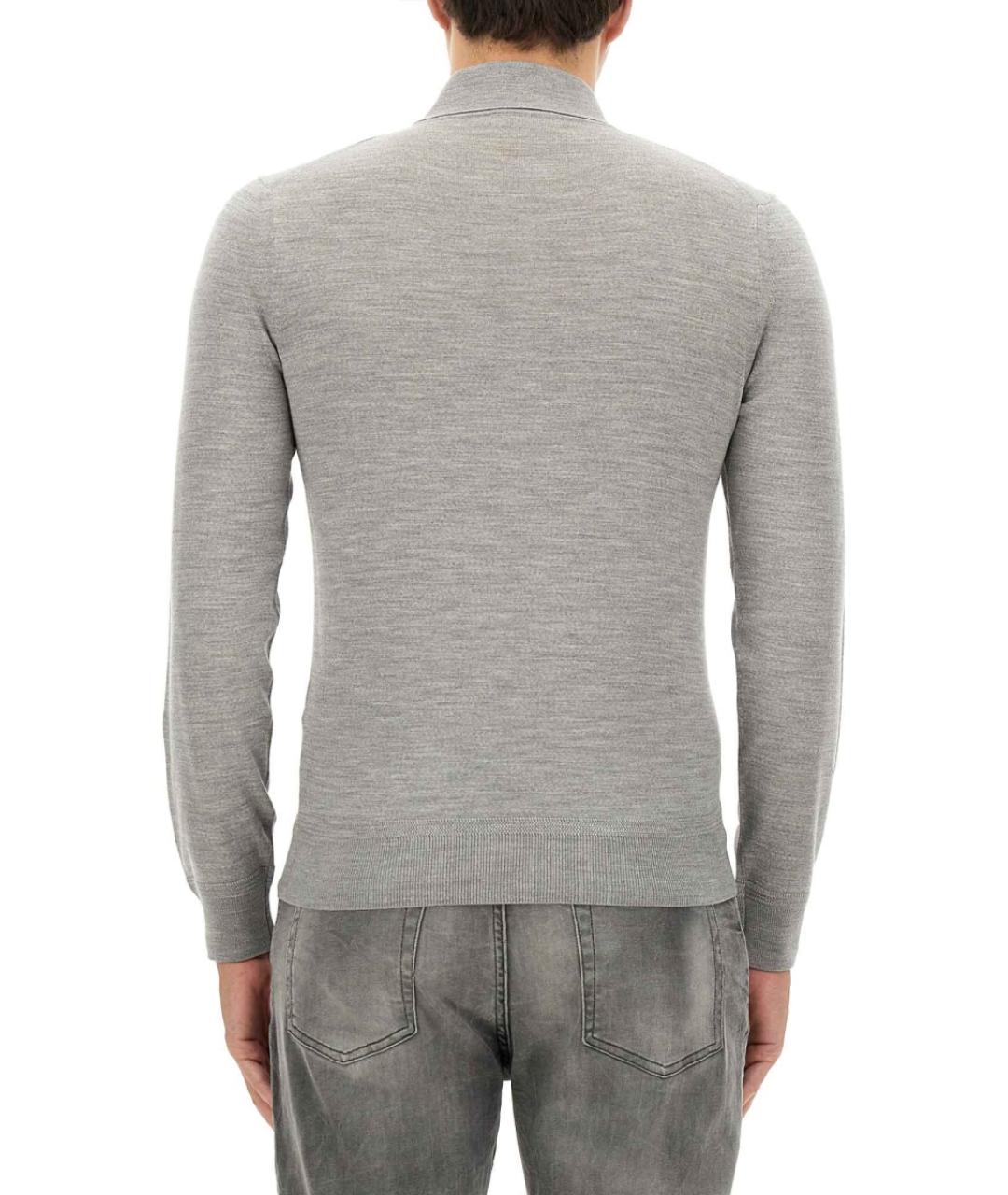 TOM FORD Серый шерстяной джемпер / свитер, фото 4