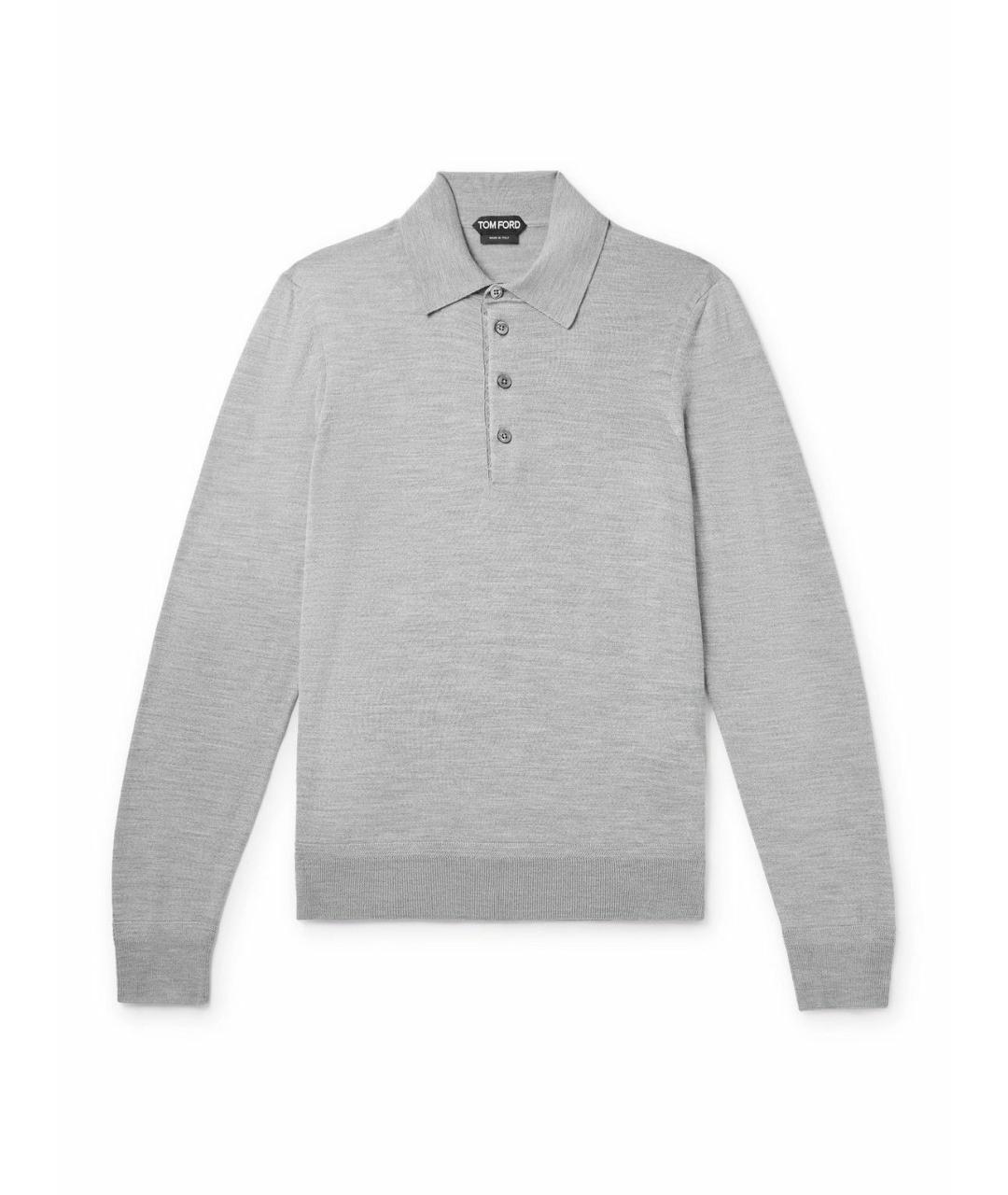 TOM FORD Серый шерстяной джемпер / свитер, фото 1