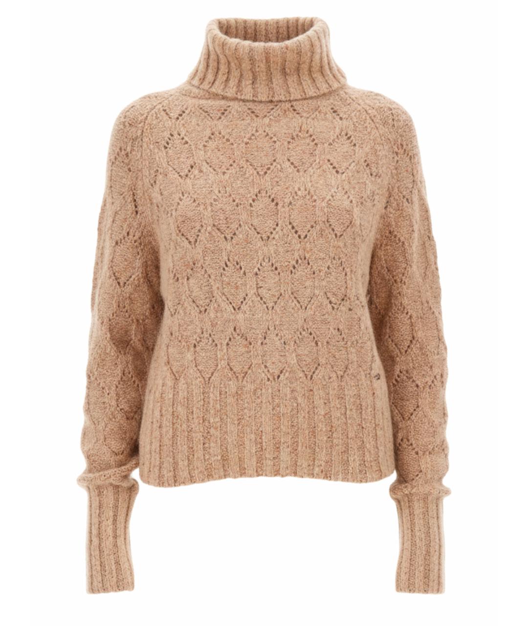 KITON Коричневый хлопковый джемпер / свитер, фото 1