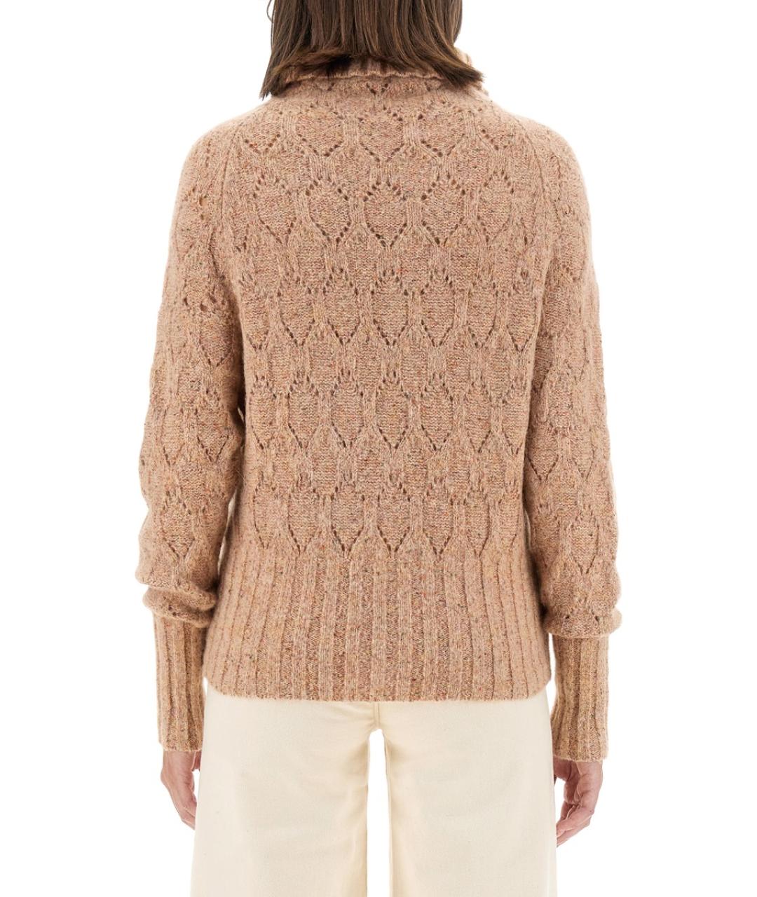 KITON Коричневый хлопковый джемпер / свитер, фото 3