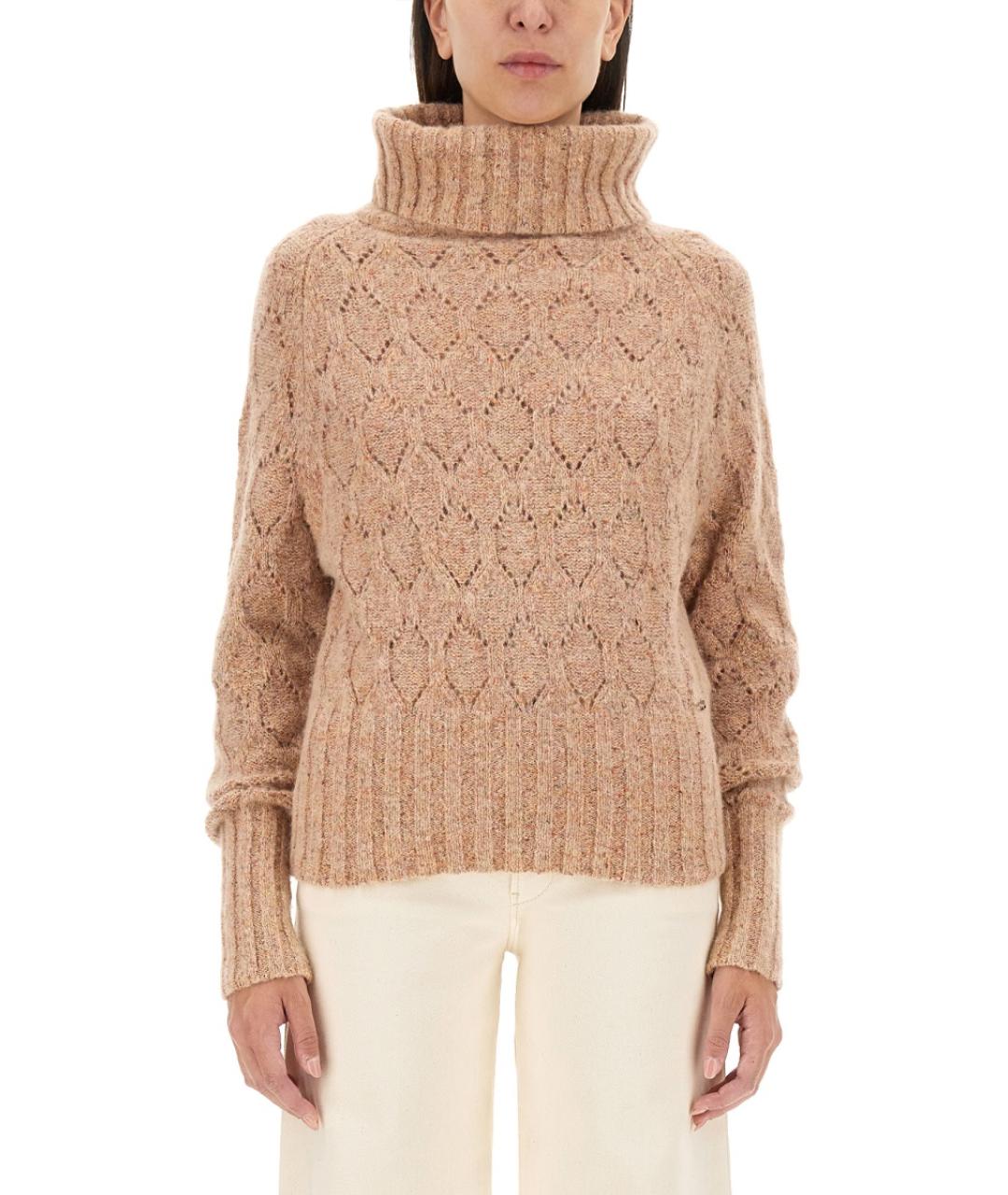 KITON Коричневый хлопковый джемпер / свитер, фото 5