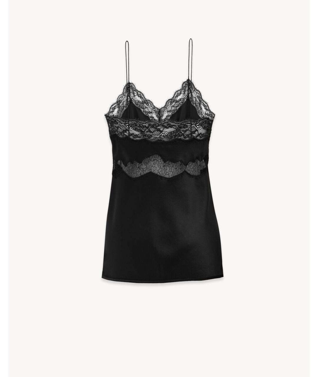 SAINT LAURENT Черная майка, фото 3