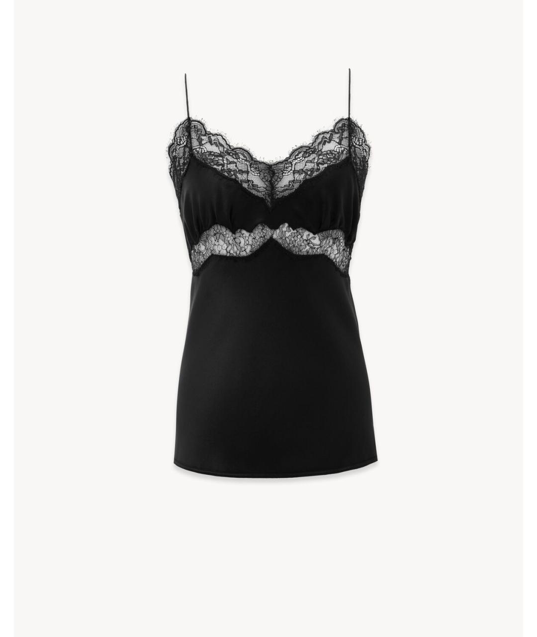 SAINT LAURENT Черная майка, фото 4