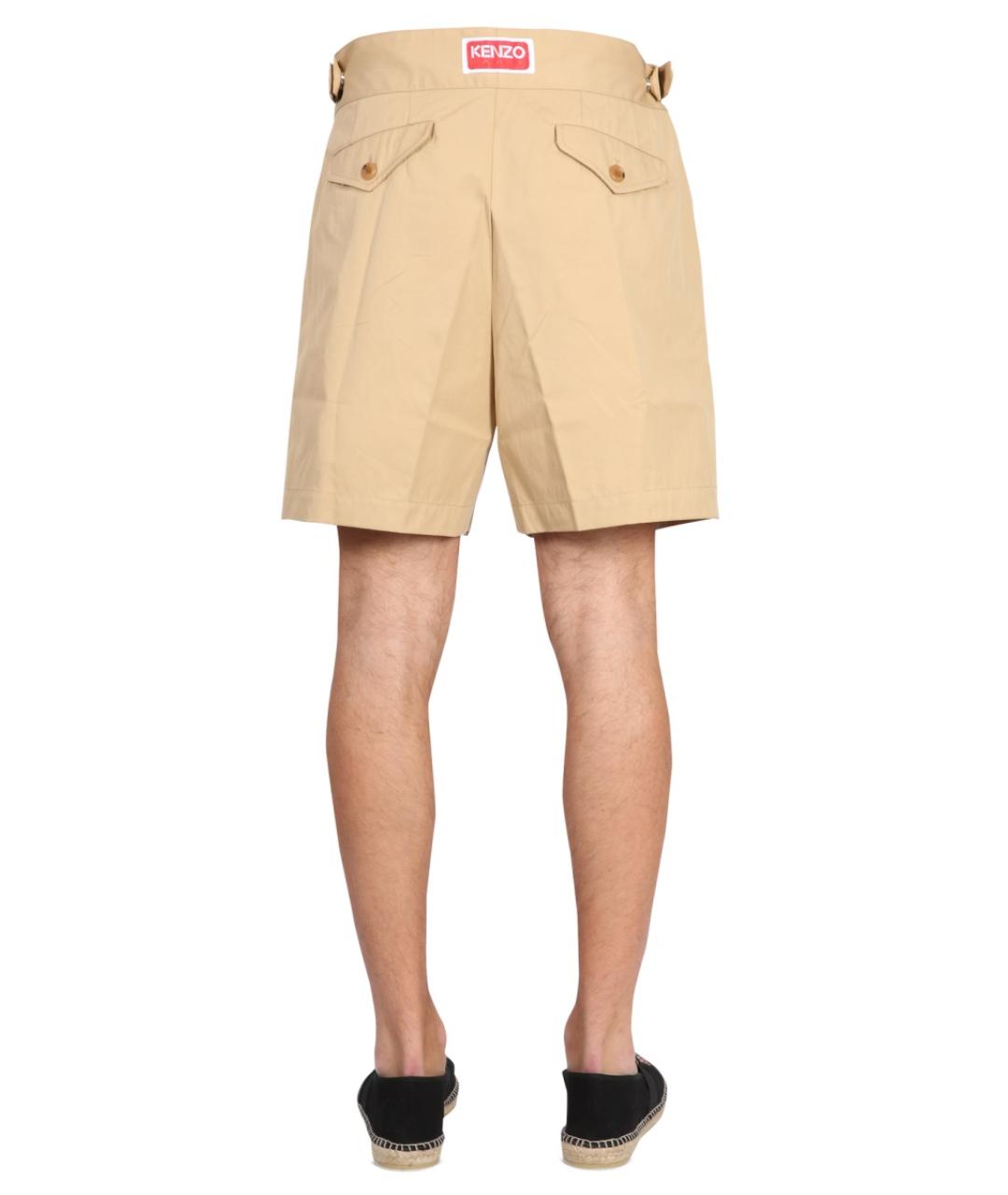 KENZO Бежевые хлопковые шорты, фото 5