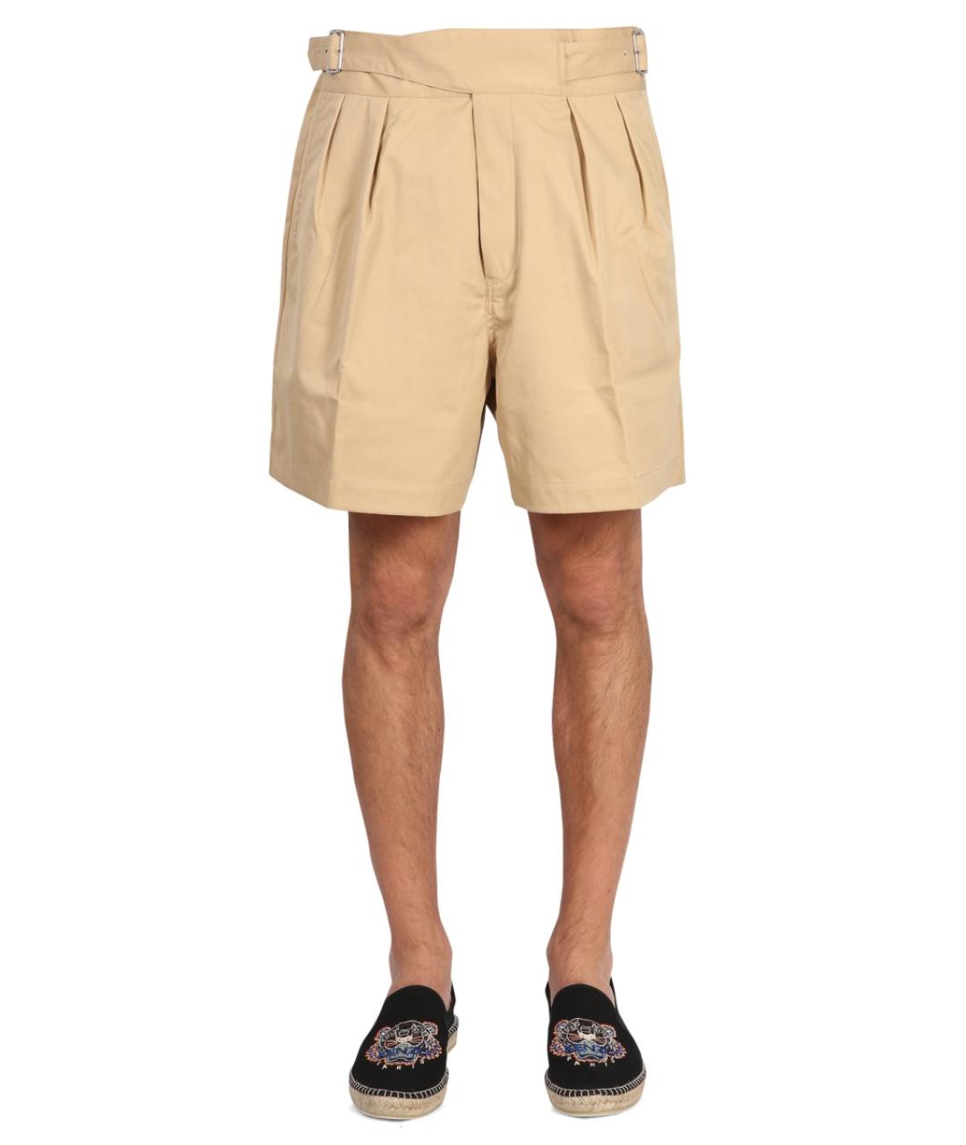 KENZO Бежевые хлопковые шорты, фото 2