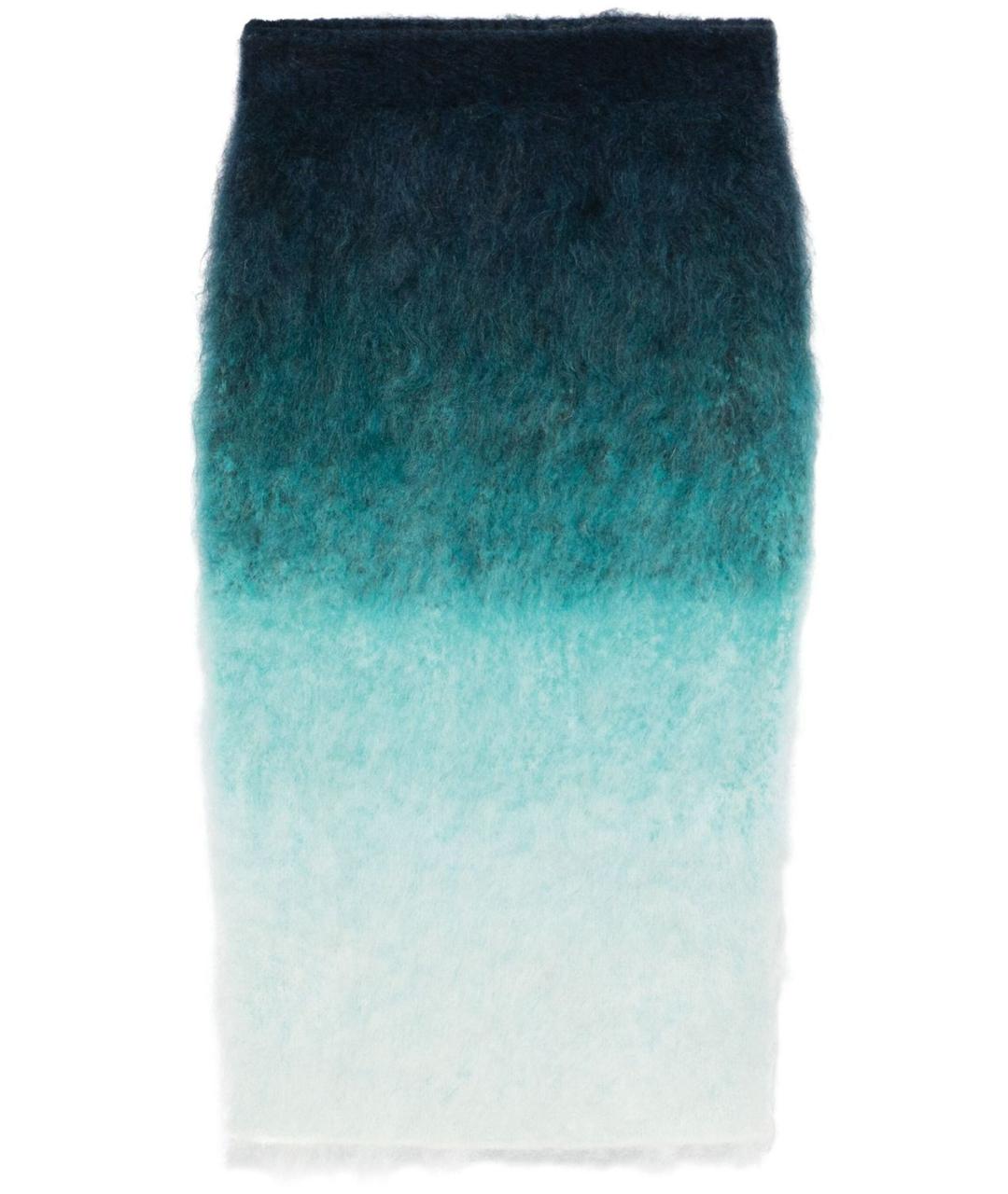 CASABLANCA Синяя шерстяная юбка миди, фото 1