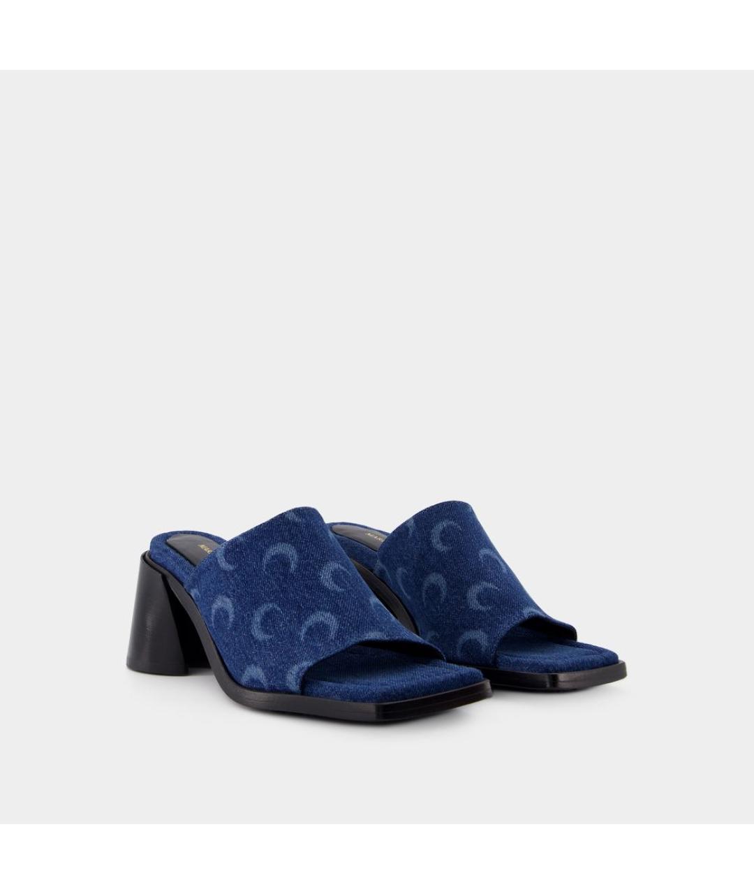 MARINE SERRE Синие текстильные туфли, фото 2