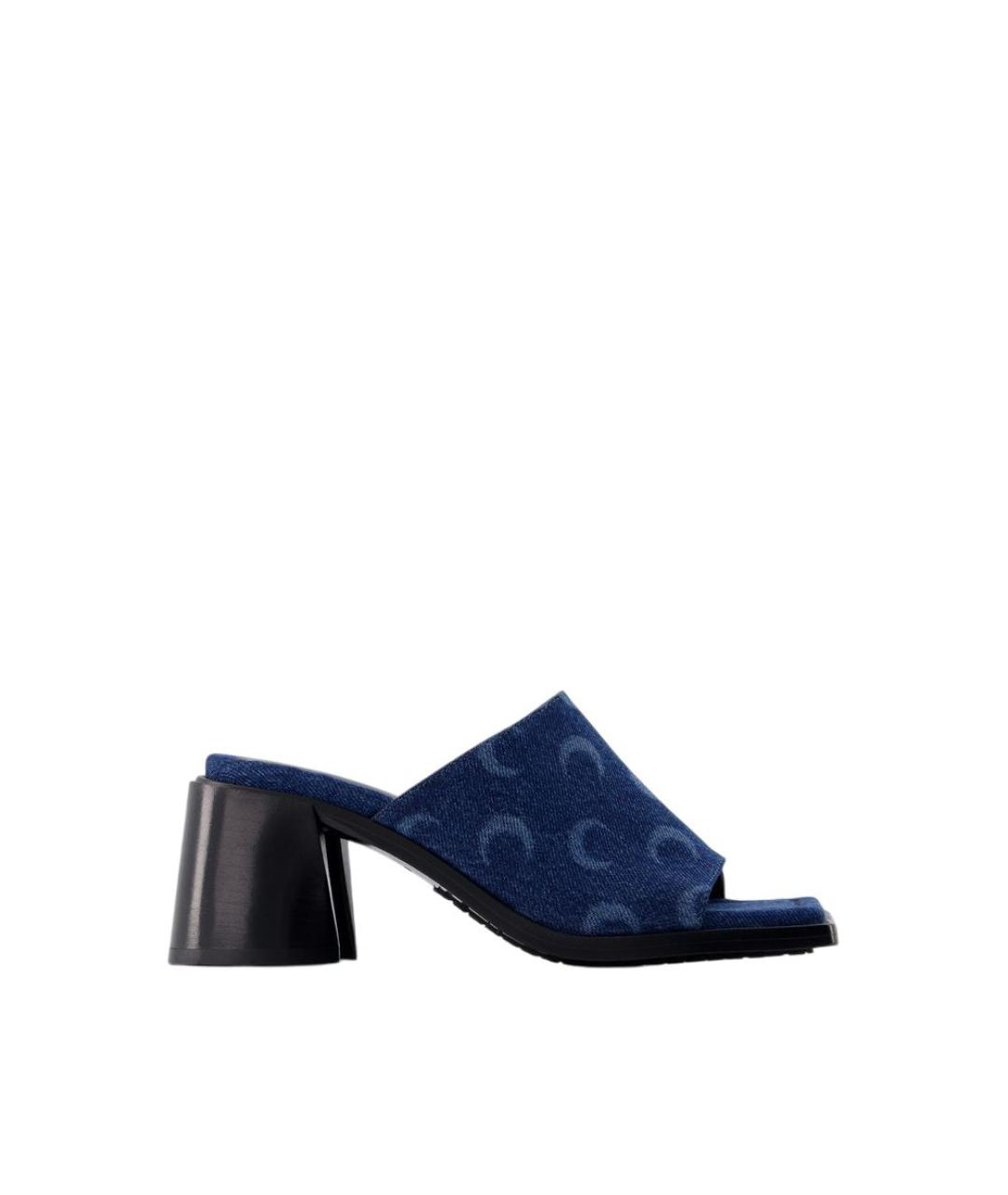 MARINE SERRE Синие текстильные туфли, фото 1