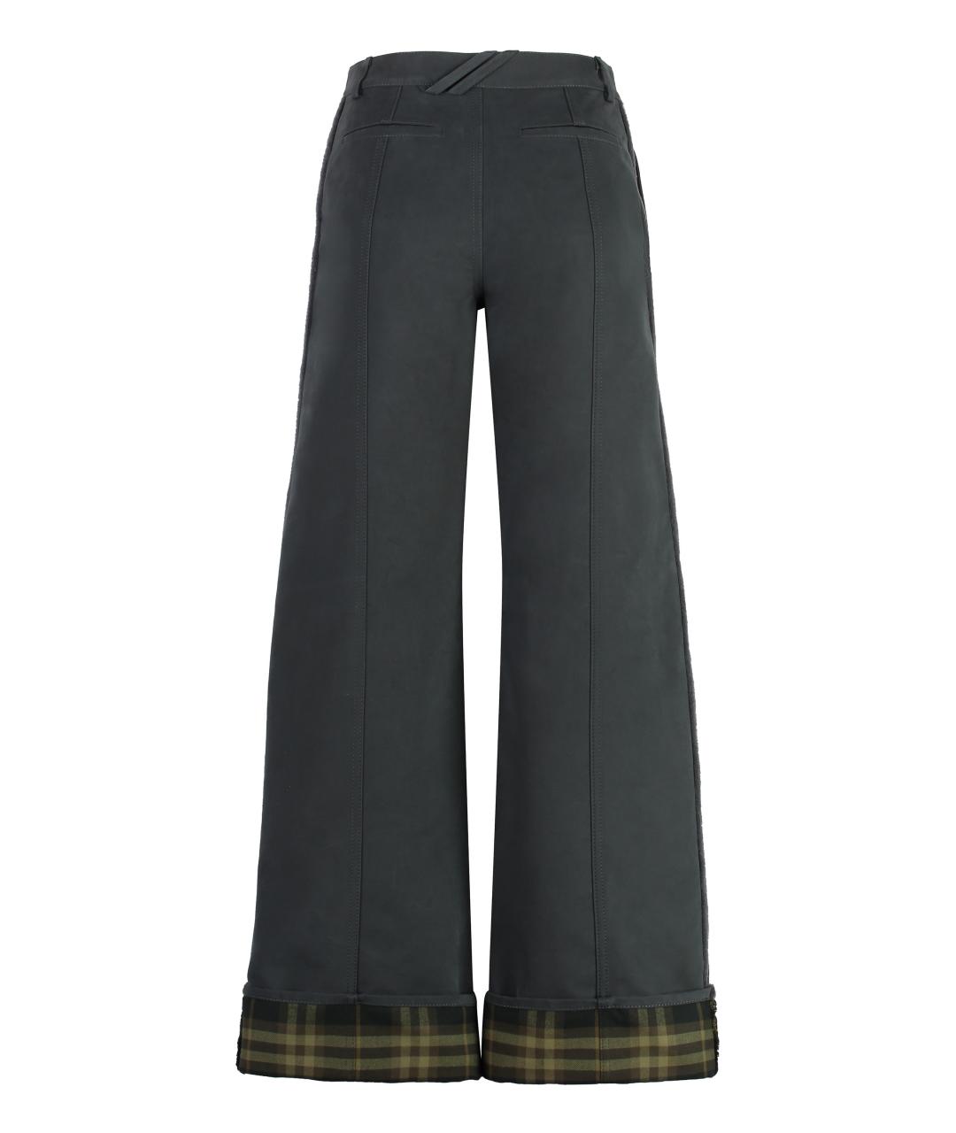 BURBERRY Черные прямые брюки, фото 2