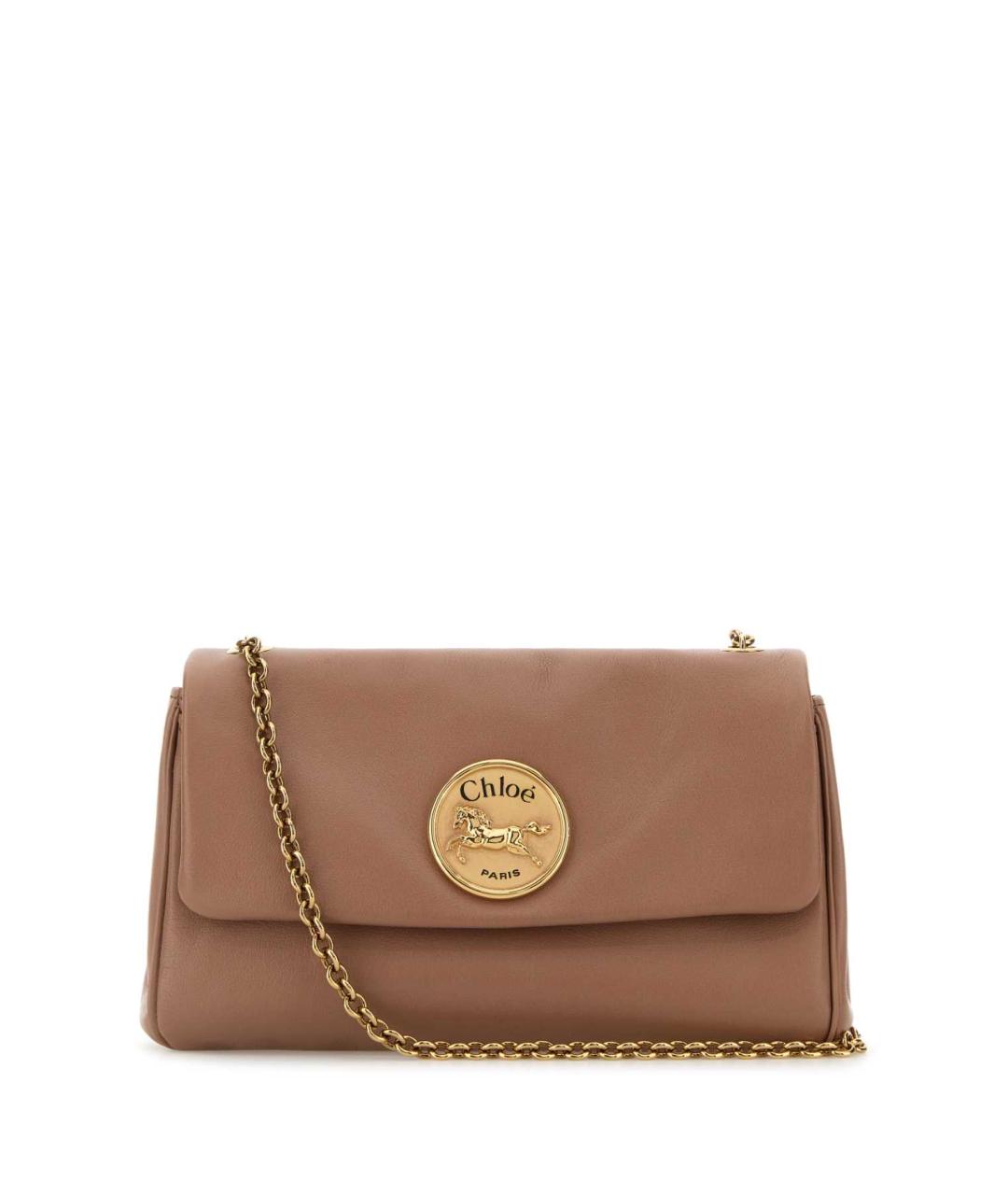 CHLOE Розовая кожаная сумка через плечо, фото 1
