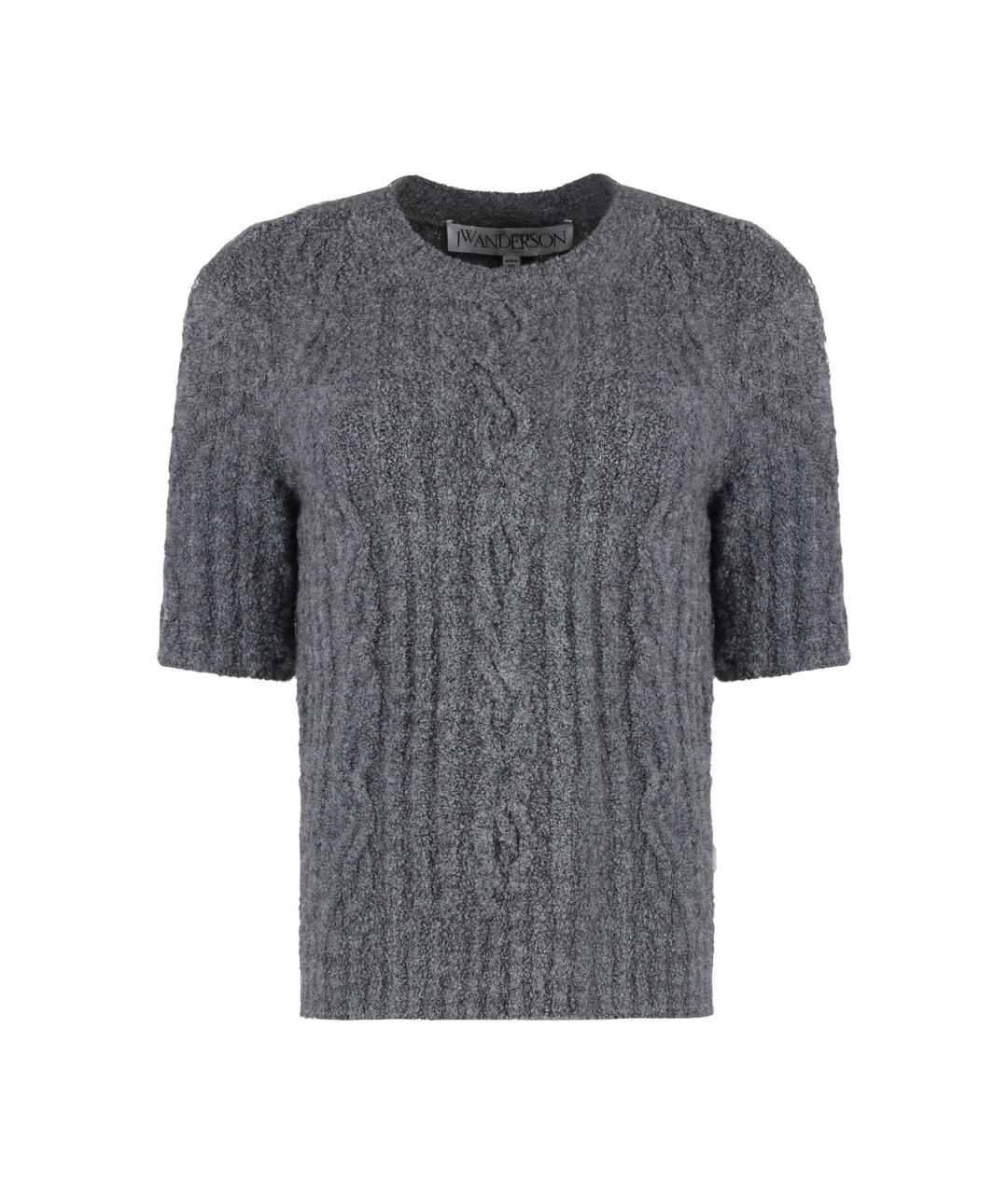 J.W.ANDERSON Серый шерстяной джемпер / свитер, фото 1