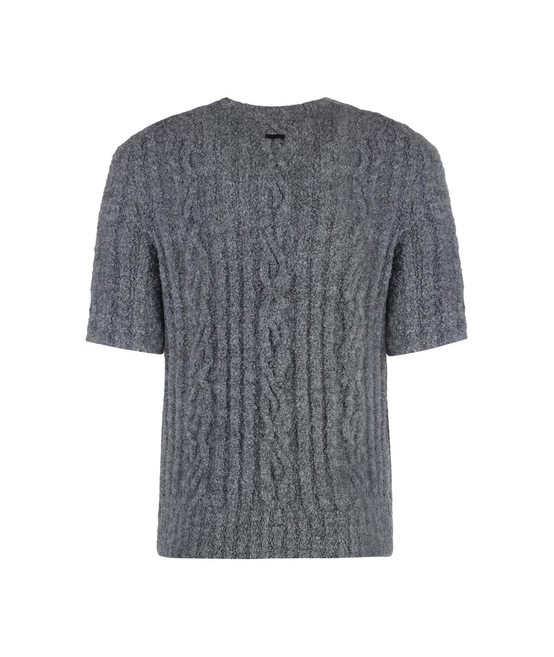 J.W.ANDERSON Серый шерстяной джемпер / свитер, фото 2