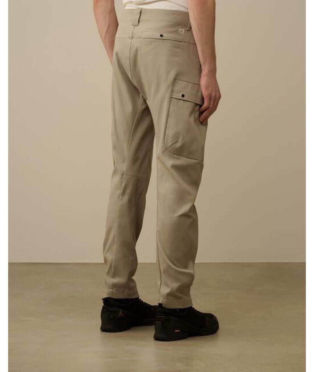 CP COMPANY Бежевые хлопковые повседневные брюки, фото 3
