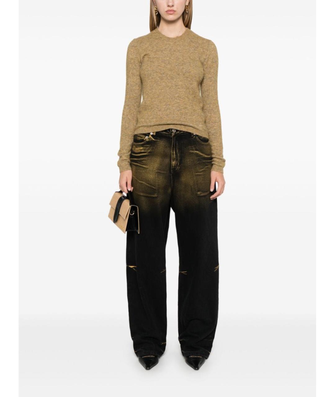 ISABEL MARANT Бежевый полиамидовый джемпер / свитер, фото 2