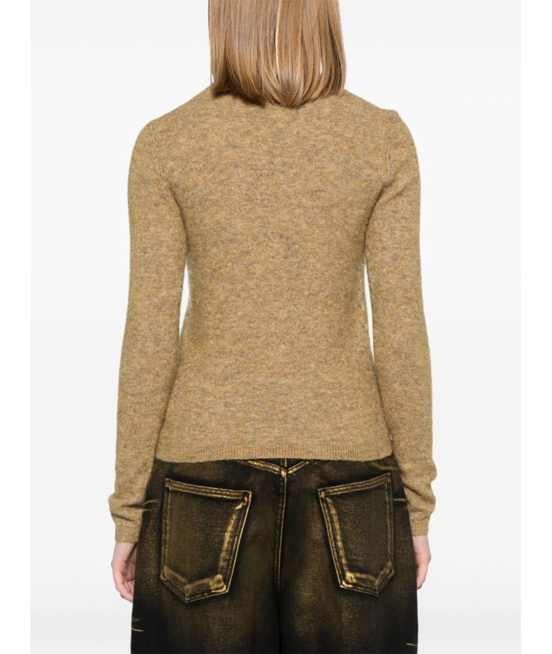 ISABEL MARANT Бежевый полиамидовый джемпер / свитер, фото 4