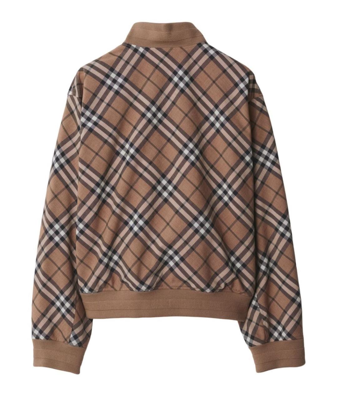 BURBERRY Бежевая полиэстеровая куртка, фото 5