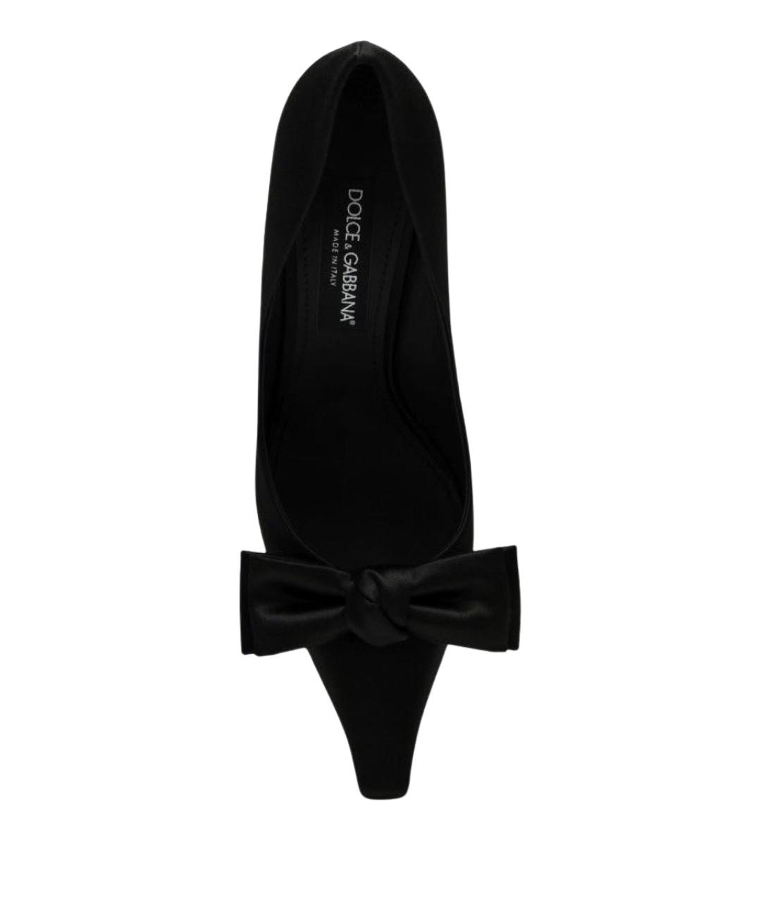 DOLCE&GABBANA Черные текстильные туфли, фото 3