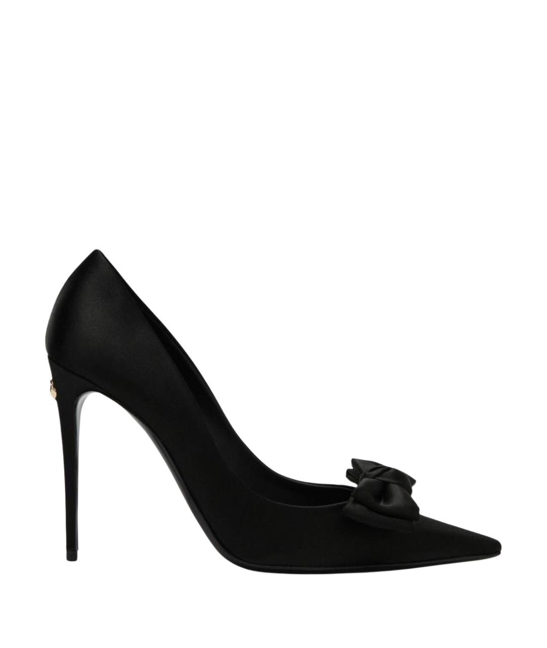 DOLCE&GABBANA Черные текстильные туфли, фото 6