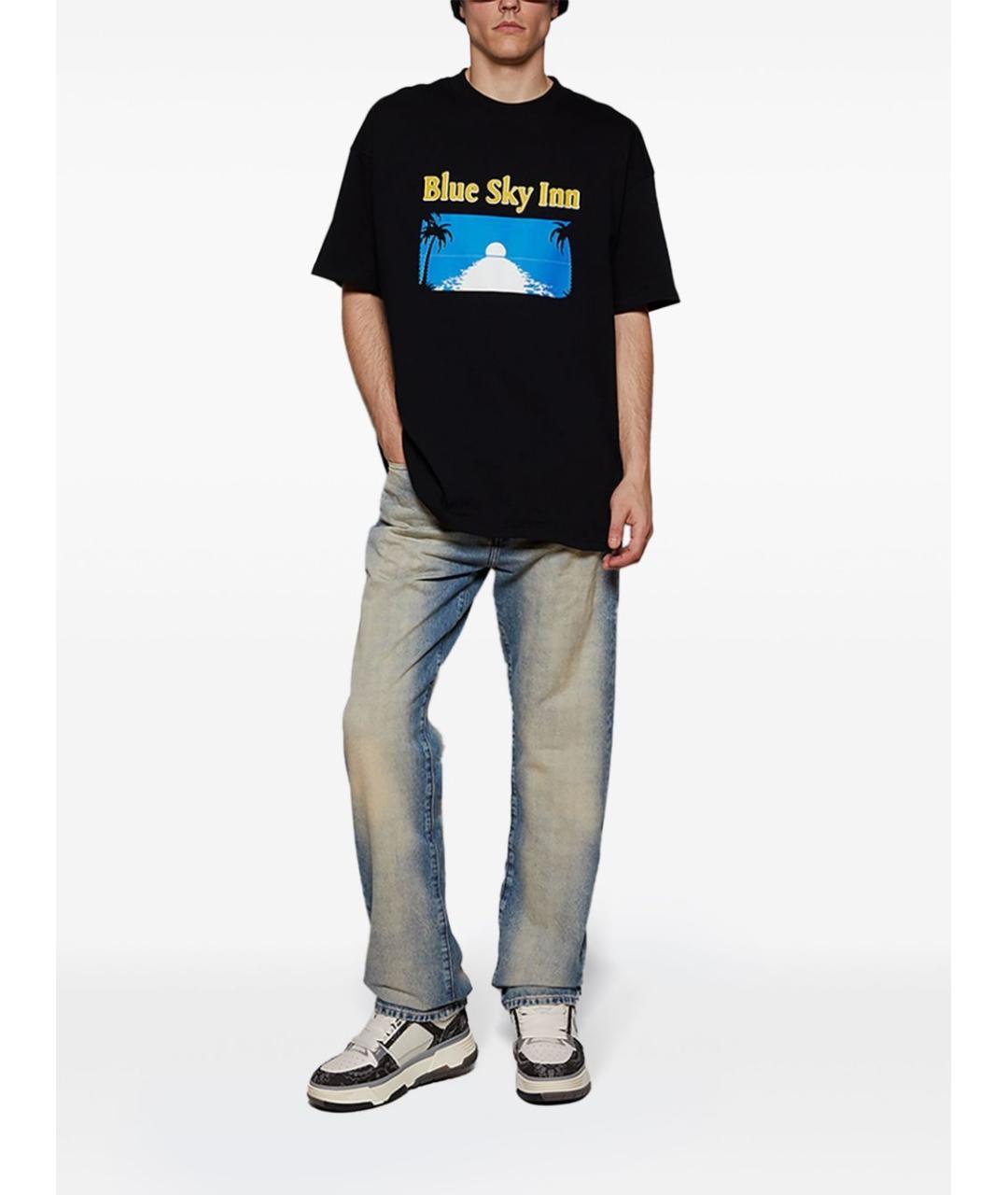 AMIRI Голубые хлопковые прямые джинсы, фото 2