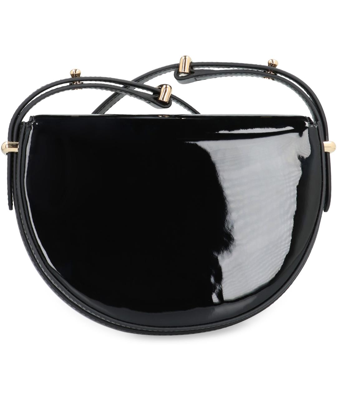 PRADA Черная сумка через плечо из лакированной кожи, фото 4