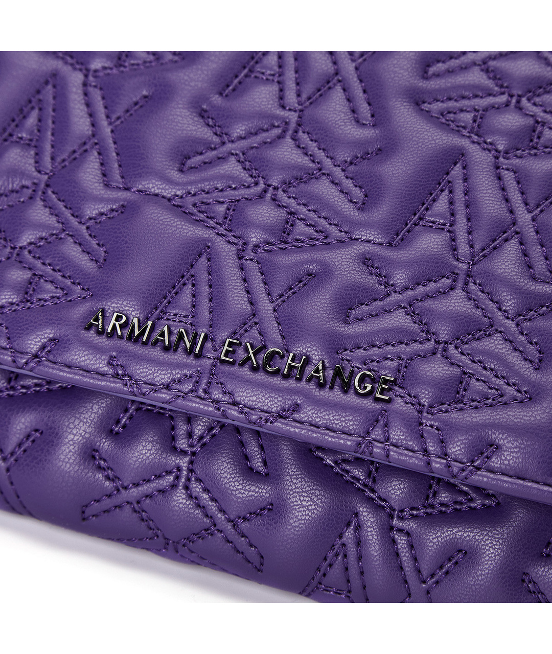 EMPORIO ARMANI Фиолетовая сумка тоут из искусственной кожи, фото 2