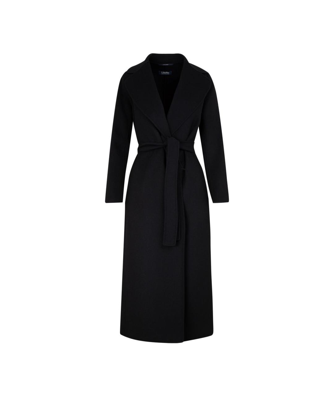 MAX MARA Черное шерстяное пальто, фото 1