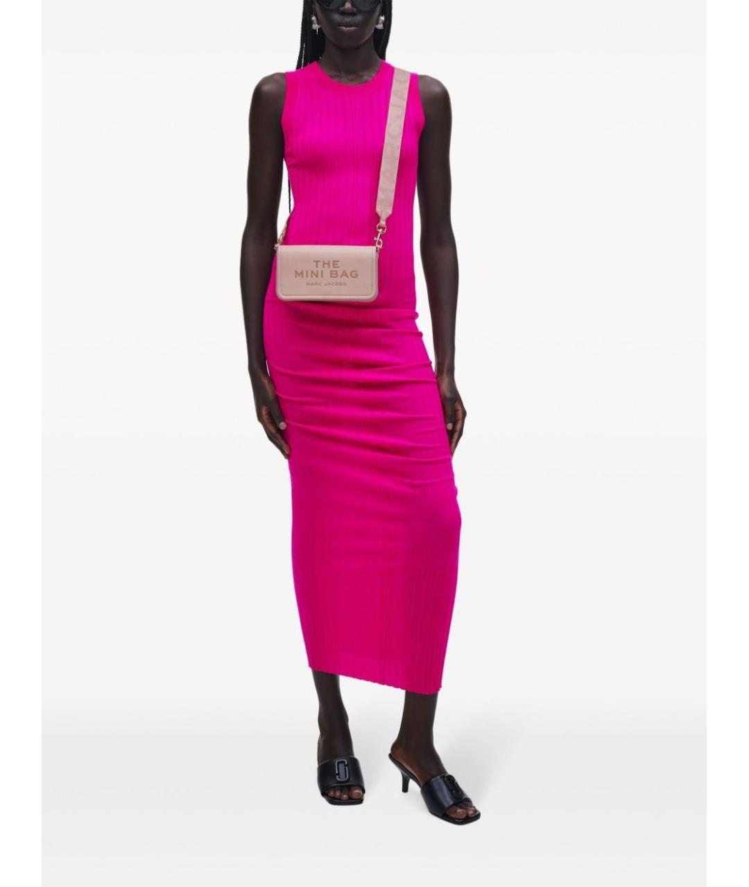MARC JACOBS Розовая кожаная сумка через плечо, фото 2