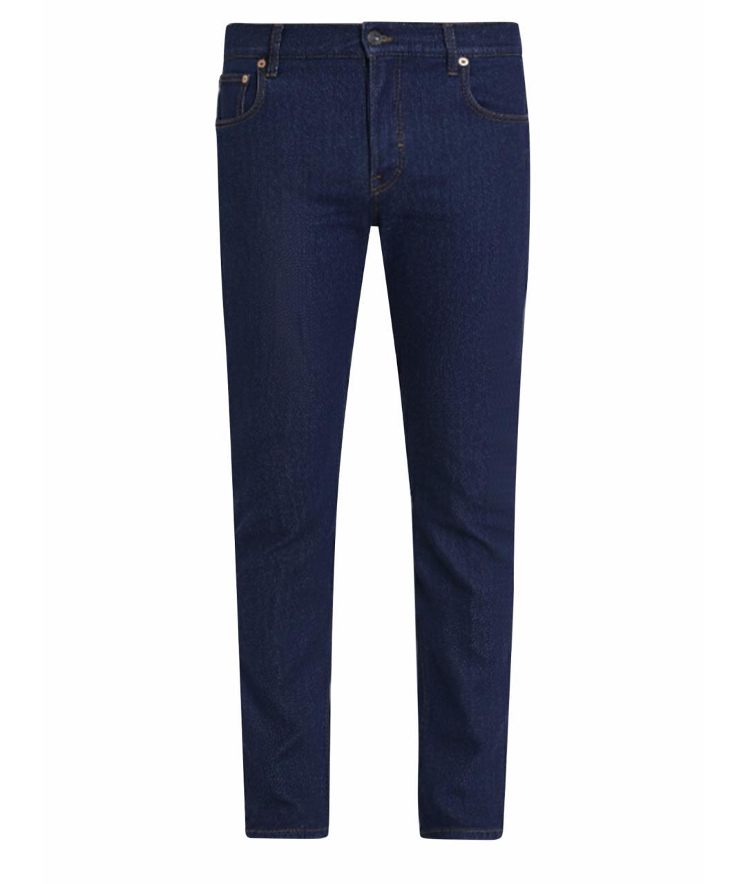 GUCCI Синие хлопковые джинсы скинни, фото 1