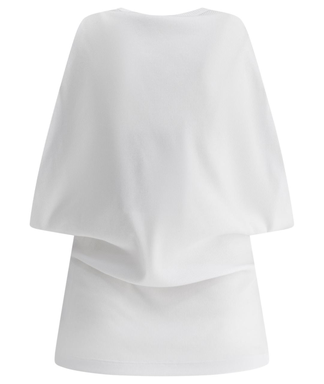 ALEXANDER MCQUEEN Белая хлопковая футболка, фото 2