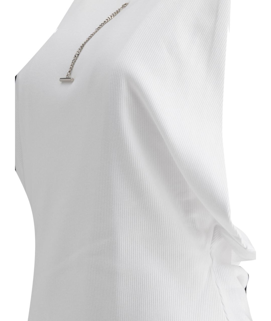 ALEXANDER MCQUEEN Белая хлопковая футболка, фото 4