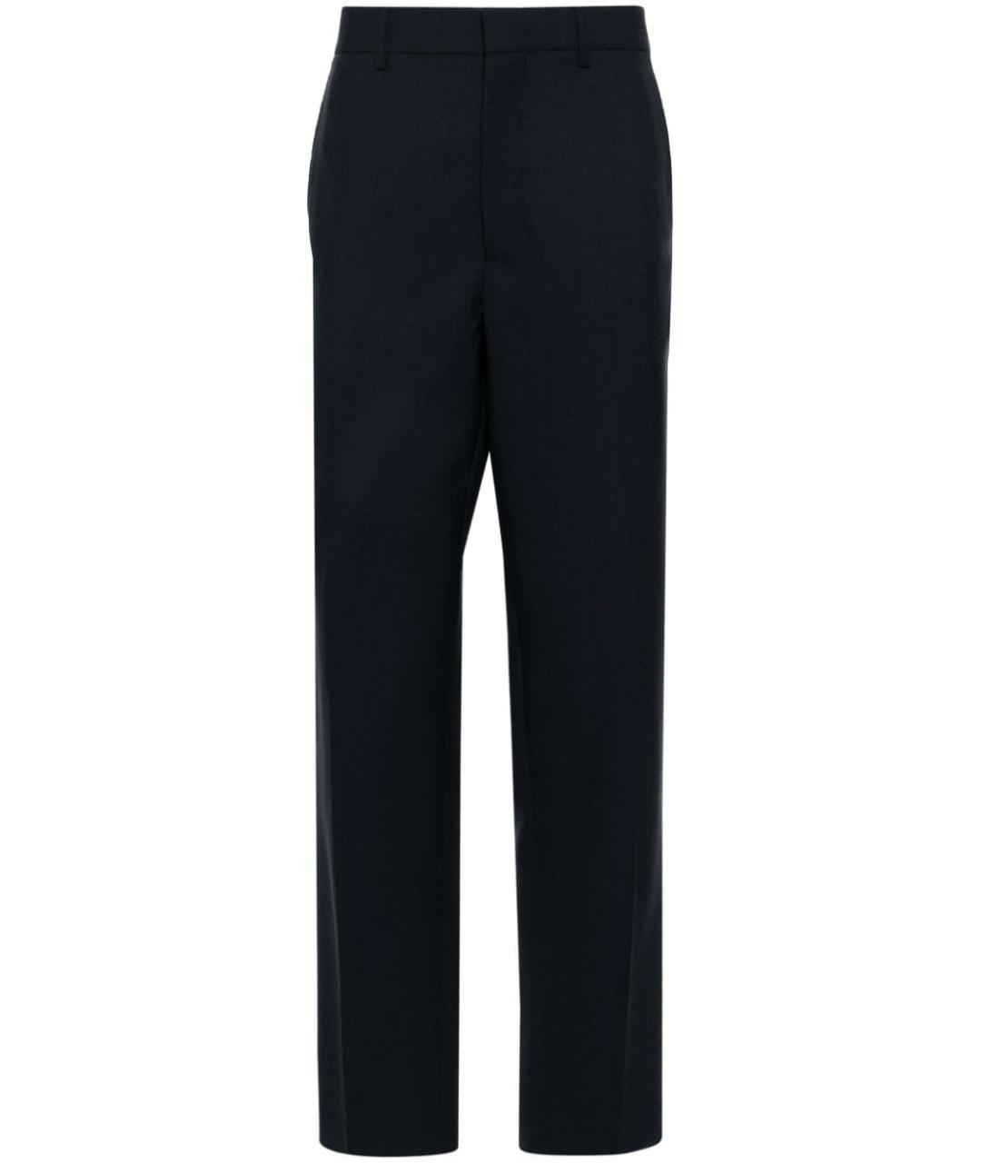 Ami Paris Синие шерстяные повседневные брюки, фото 1