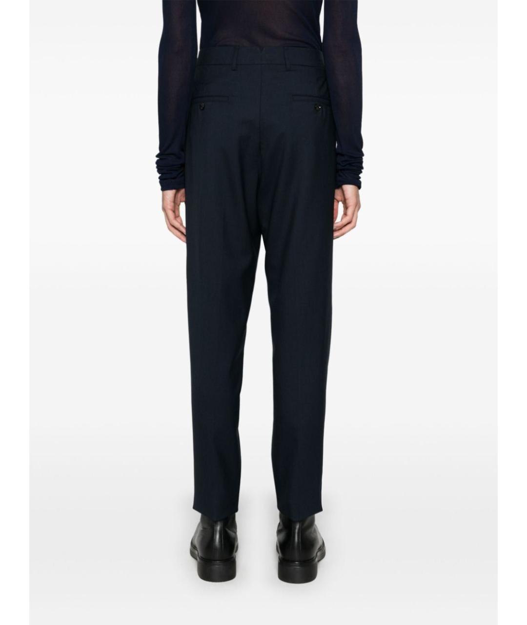 Ami Paris Синие шерстяные повседневные брюки, фото 4