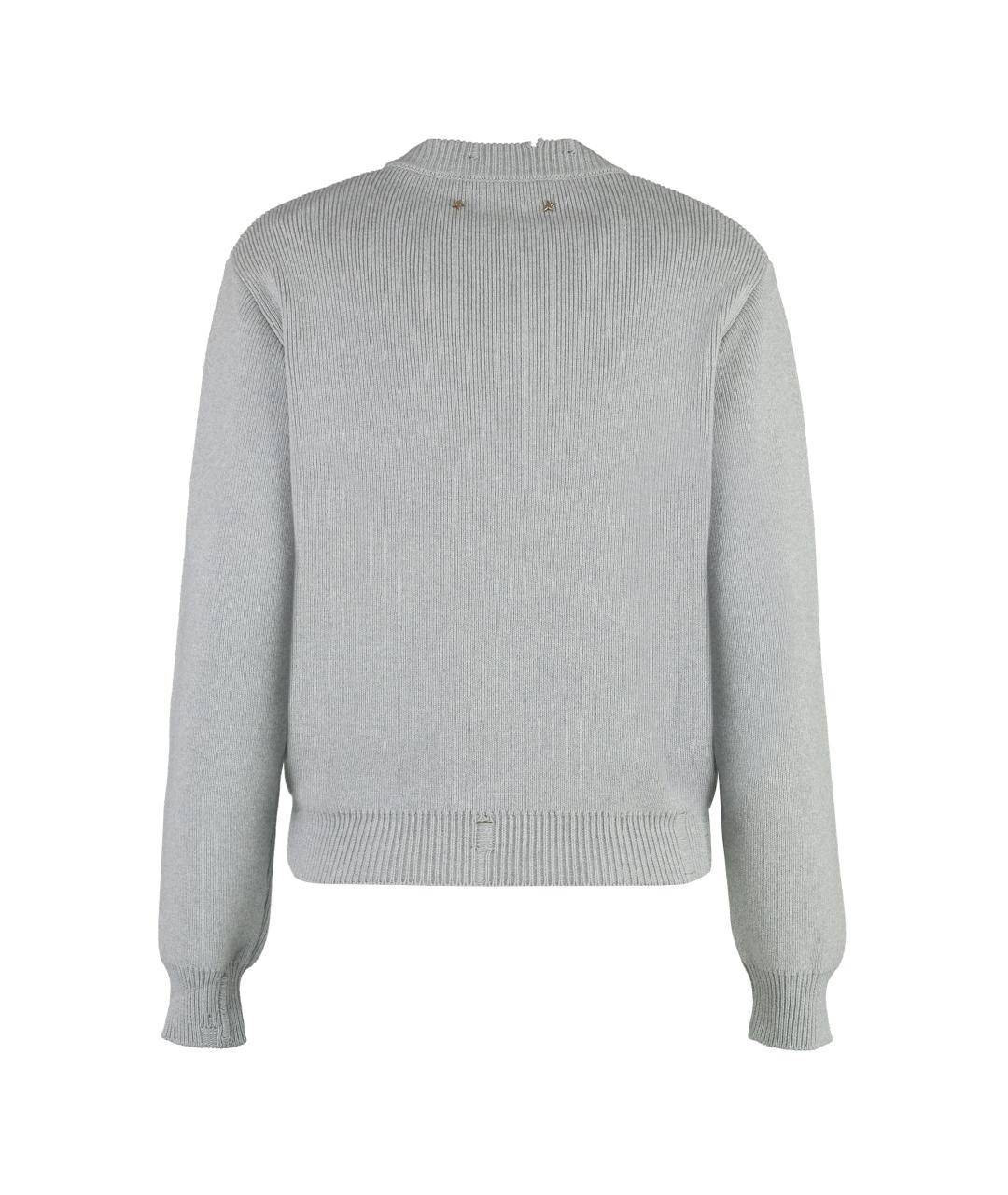 GOLDEN GOOSE DELUXE BRAND Серый хлопковый джемпер / свитер, фото 2