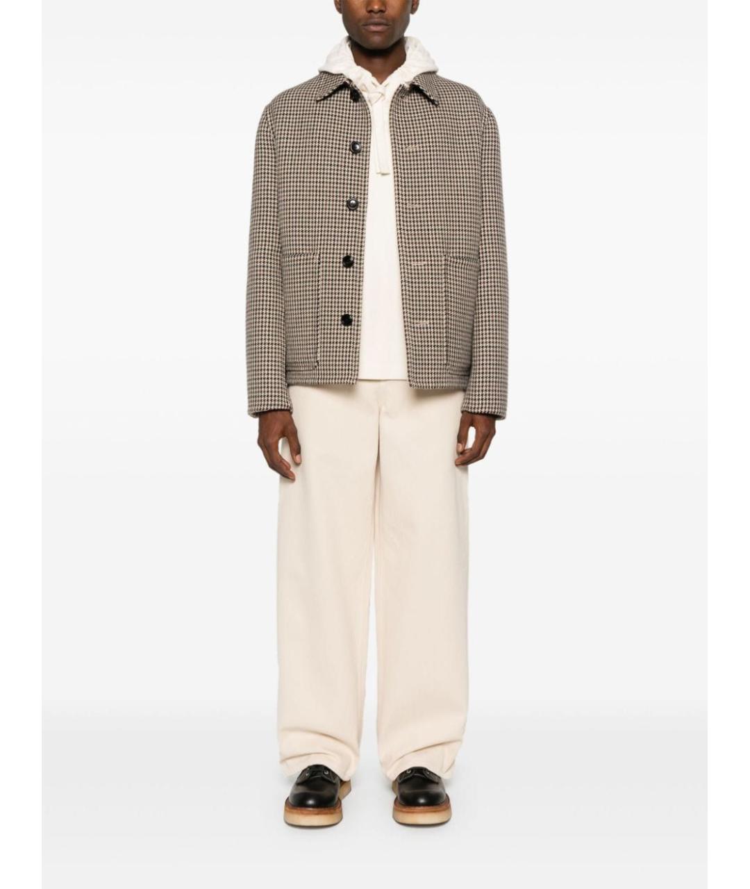 BURBERRY Бежевые хлопковые повседневные брюки, фото 2