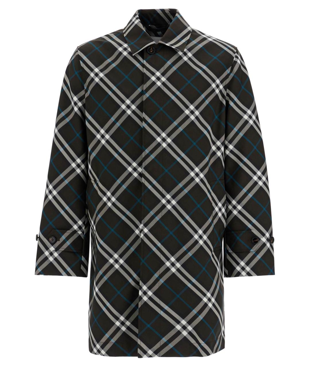 BURBERRY Коричневый полиэстеровый тренч / плащ, фото 1