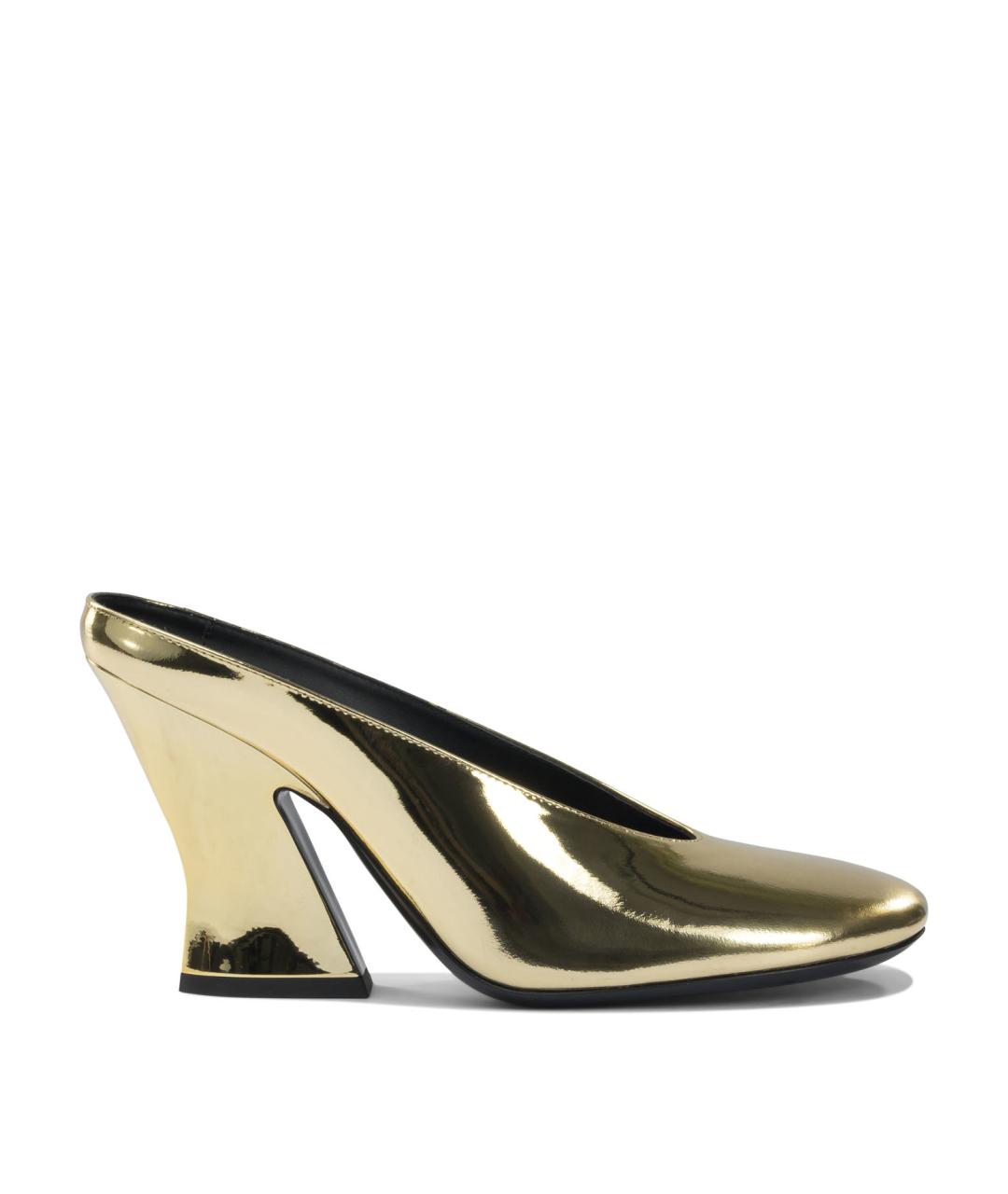 GIVENCHY Золотые кожаные туфли, фото 1