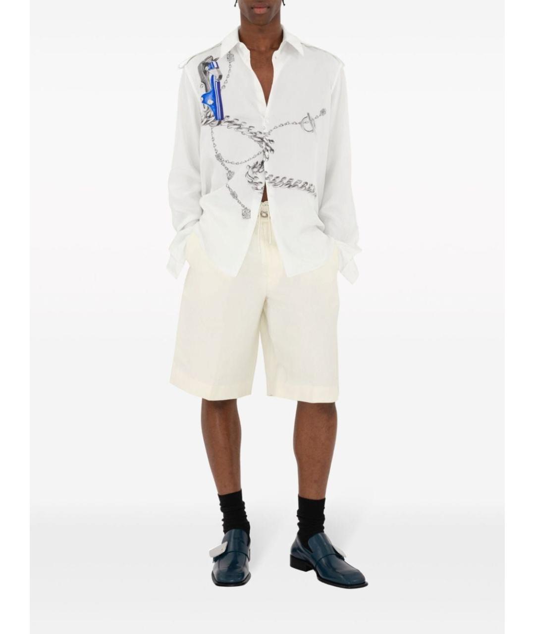 BURBERRY Бежевые шорты, фото 3