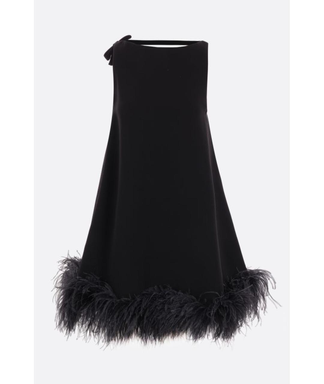 VALENTINO Черное вискозное вечернее платье, фото 7