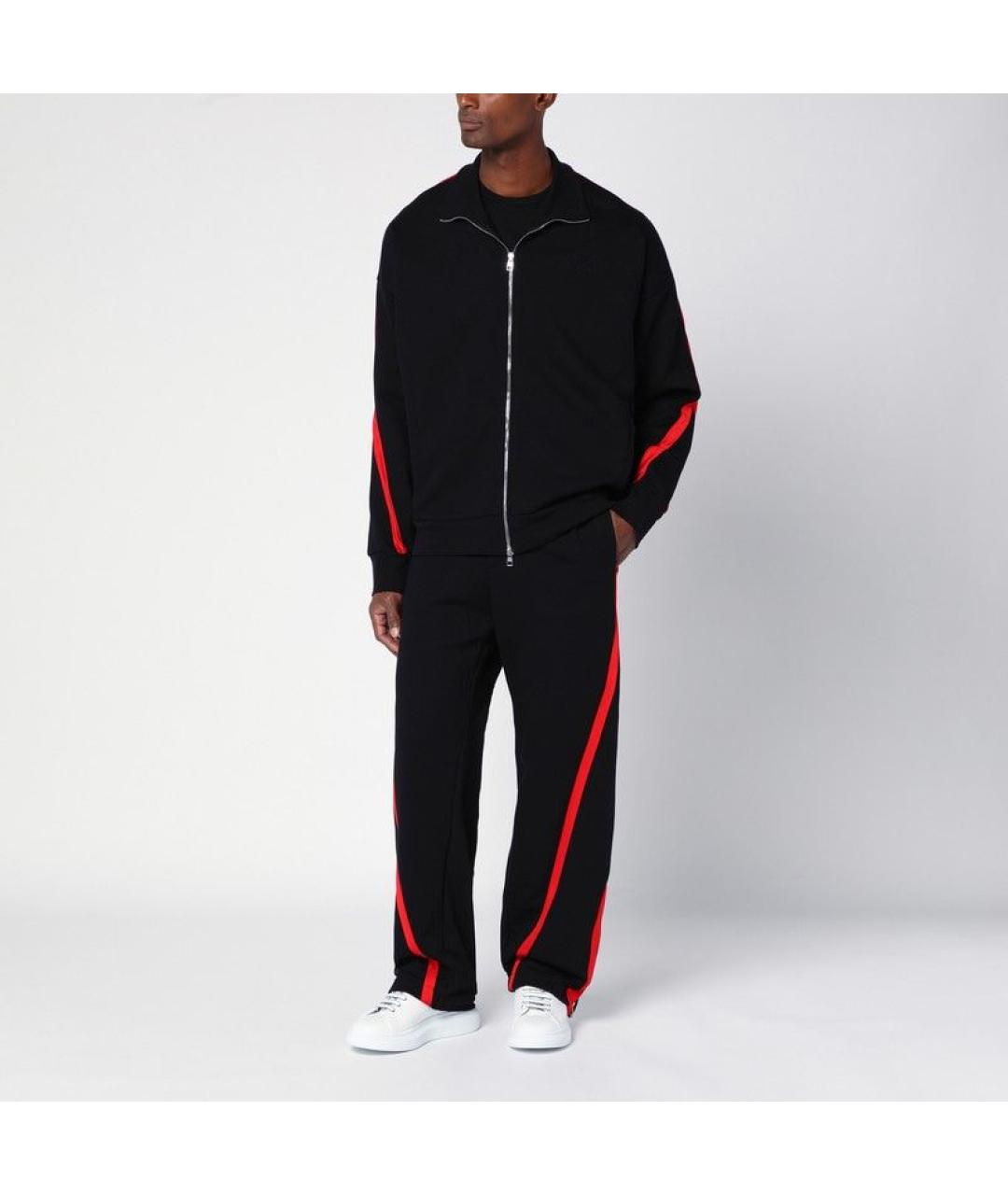 ALEXANDER MCQUEEN Черный хлопковый джемпер / свитер, фото 3