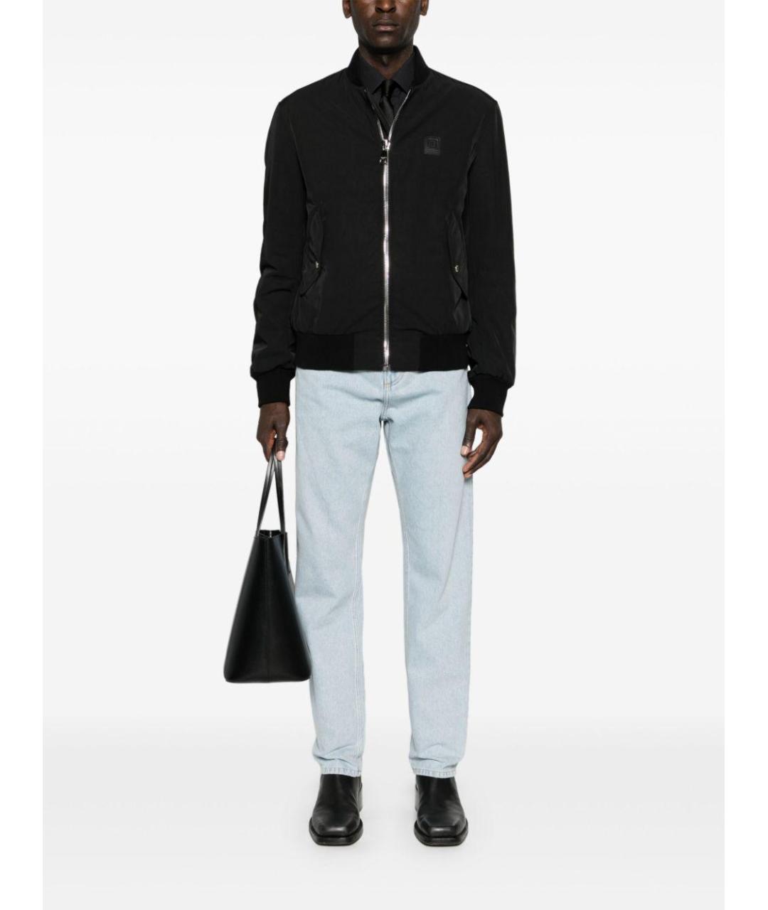 BALMAIN Голубые хлопковые джинсы скинни, фото 2