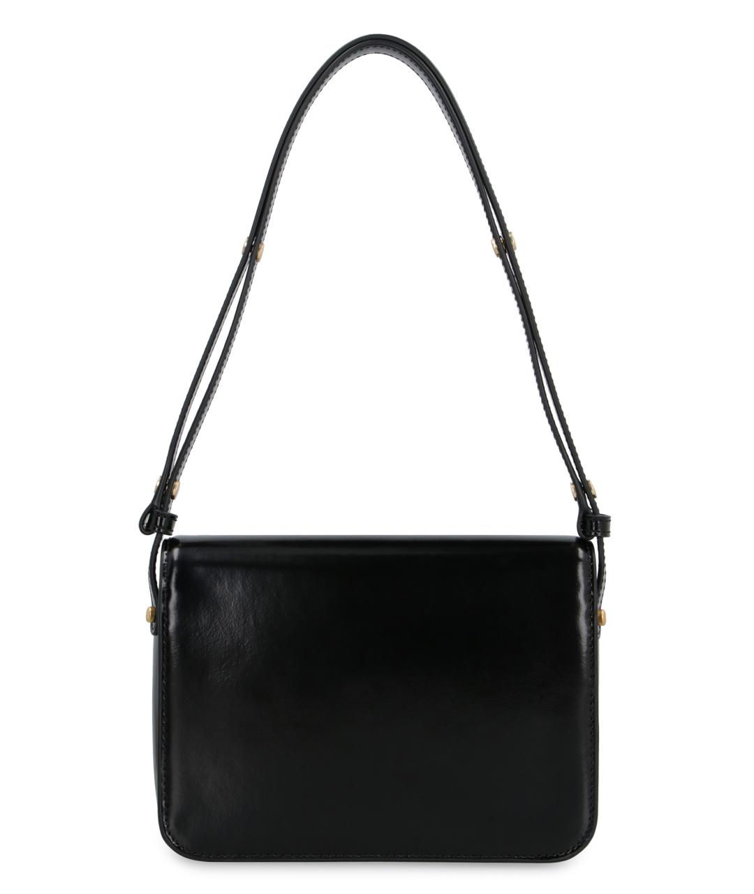 TORY BURCH Черная кожаная сумка через плечо, фото 3