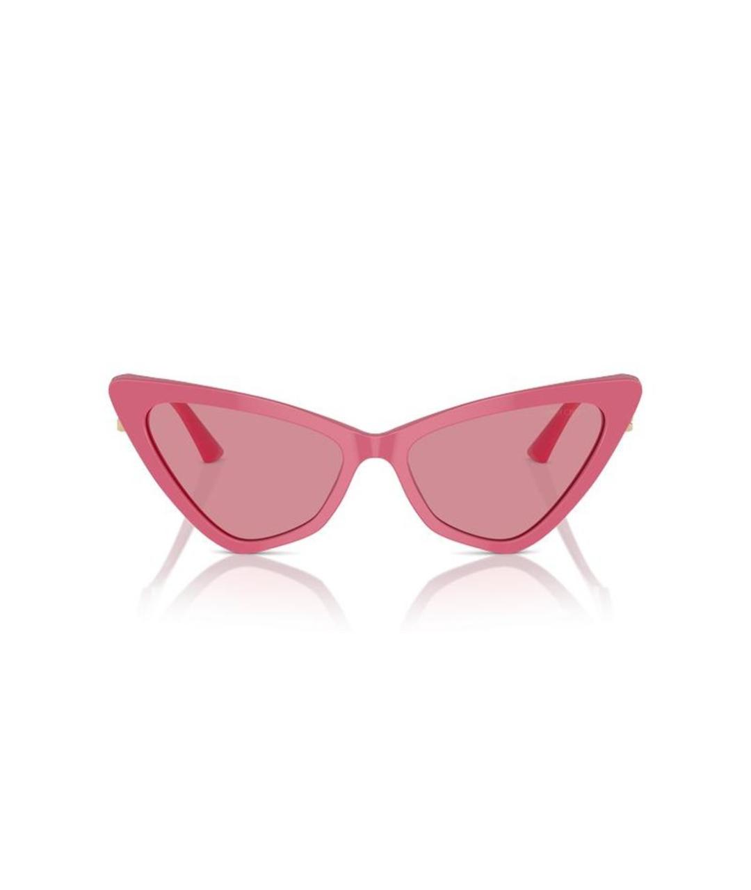JIMMY CHOO Розовые пластиковые солнцезащитные очки, фото 2