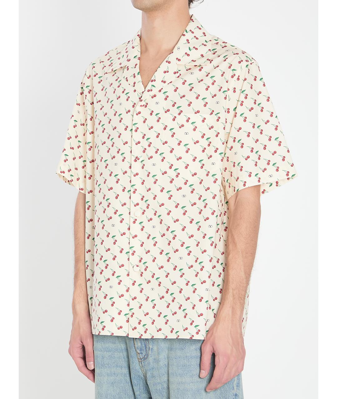 VALENTINO Белая хлопковая кэжуал рубашка, фото 3