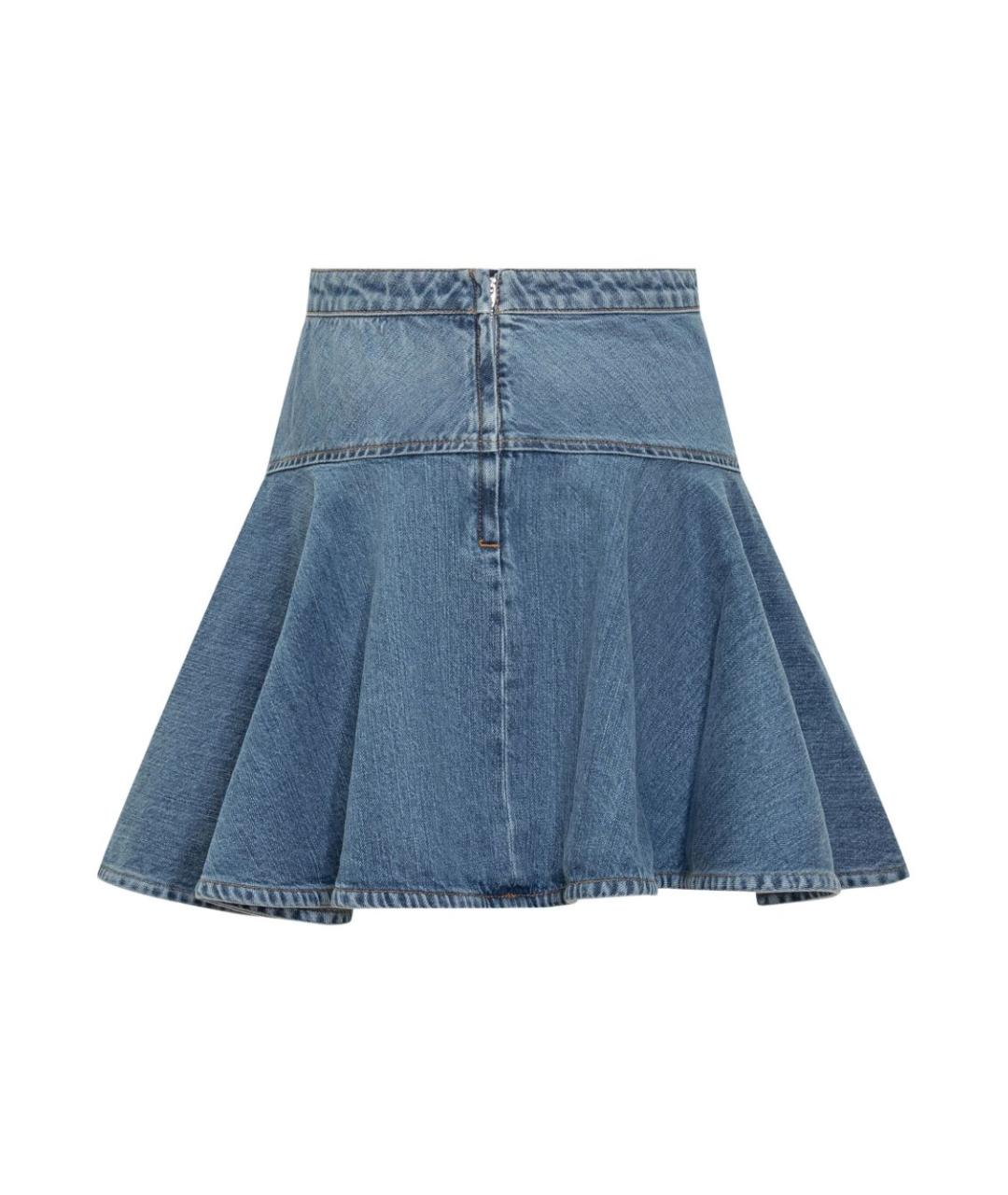 GIVENCHY Синяя хлопковая юбка мини, фото 2