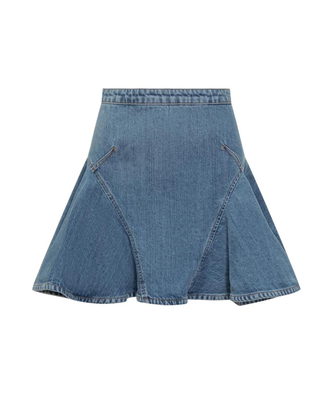 GIVENCHY Синяя хлопковая юбка мини, фото 1