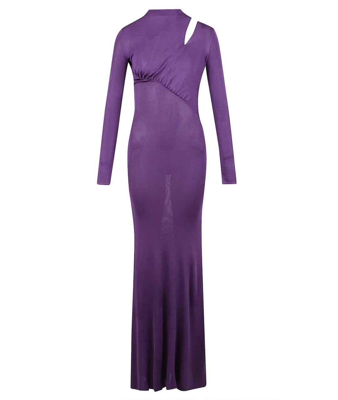 SELF-PORTRAIT Фиолетовое вискозное вечернее платье, фото 1