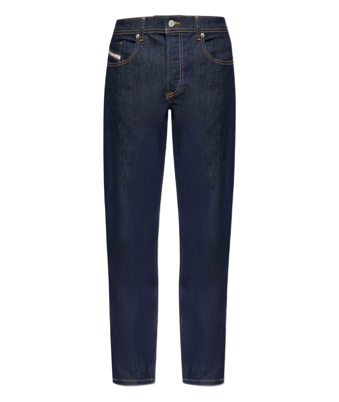 DIESEL Синие хлопковые прямые джинсы, фото 1