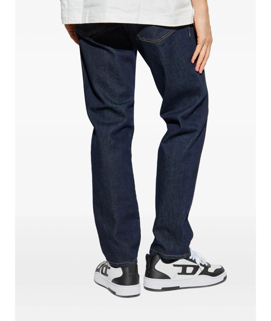 DIESEL Синие хлопковые прямые джинсы, фото 4